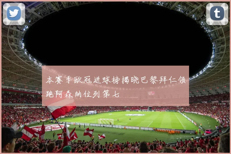 本赛季欧冠进球榜揭晓巴黎拜仁领跑阿森纳位列第七